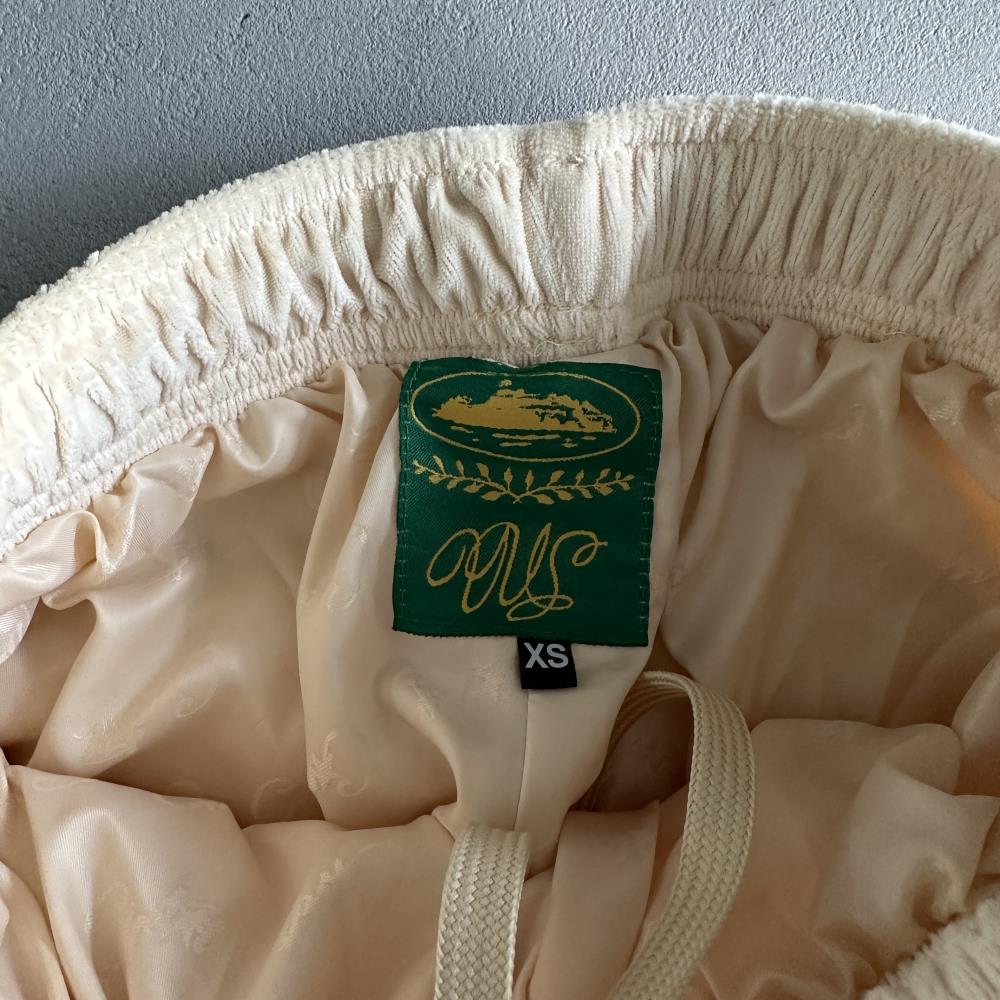 Velor track set – Cream