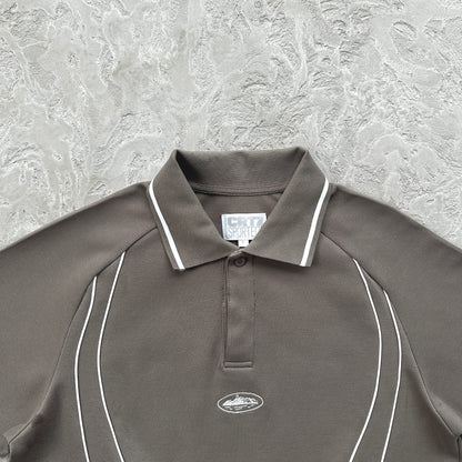 island pique polo set -grey