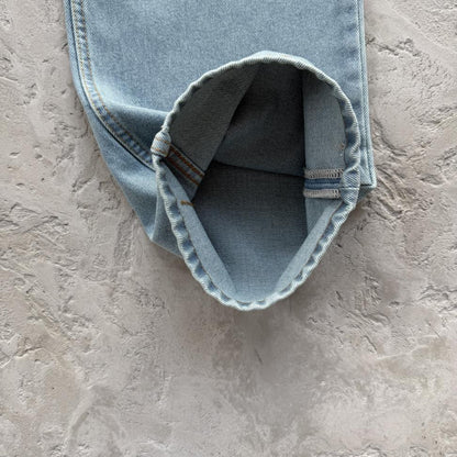 DUAL STRIPE BAGGY JEANS-blue