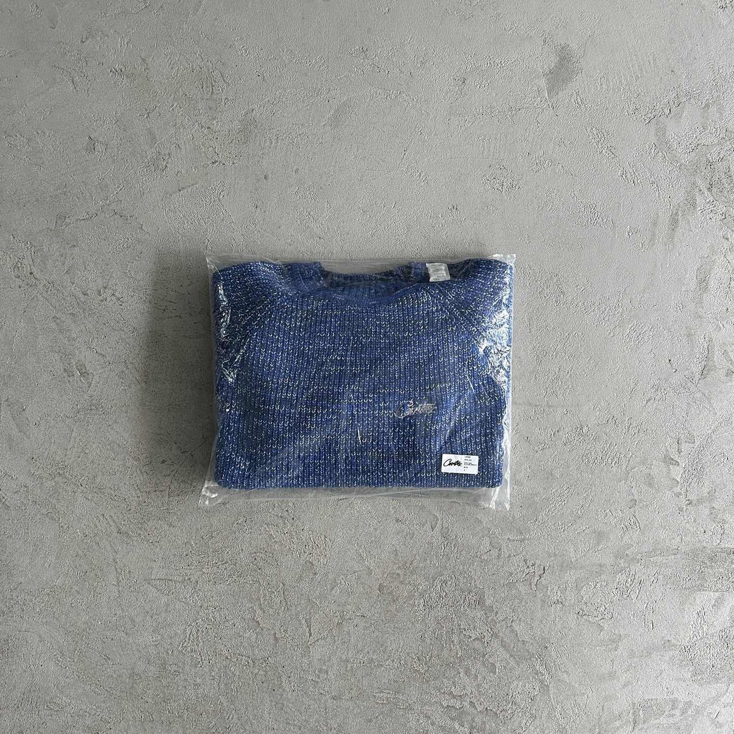 mixed yarn allstarz sweater-blue