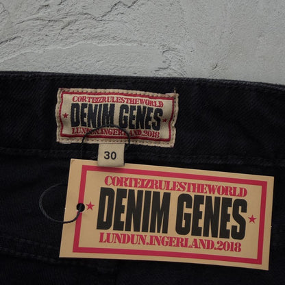 allstarz denim baggy jeans -triple black