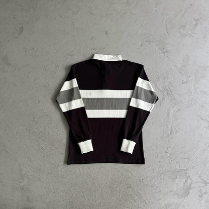 RUGBY SHIRT-black and white