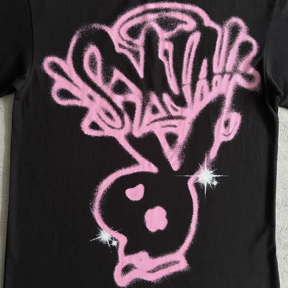 sy player tee -black