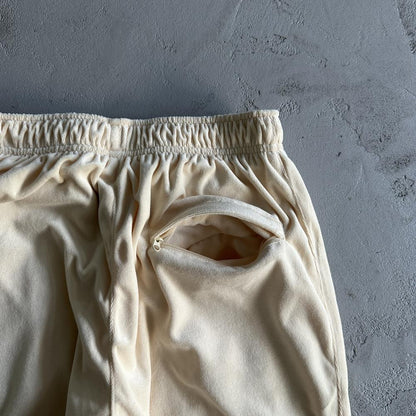 Velor track set – Cream