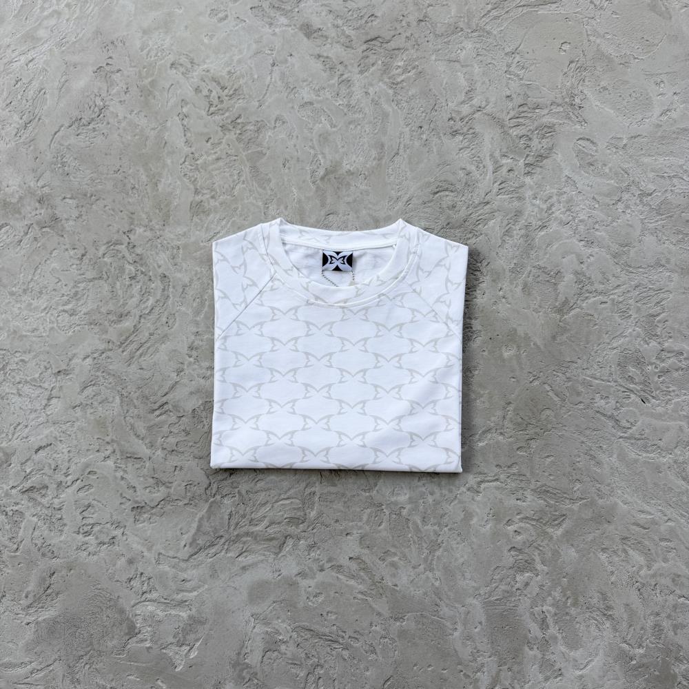 ME Butterfly printed short sleeves-white