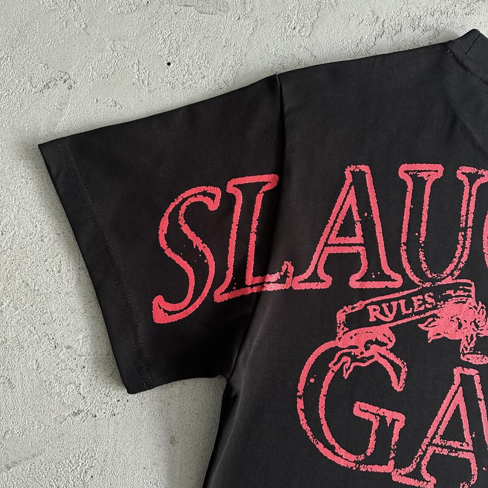 slaughter gang tee-black