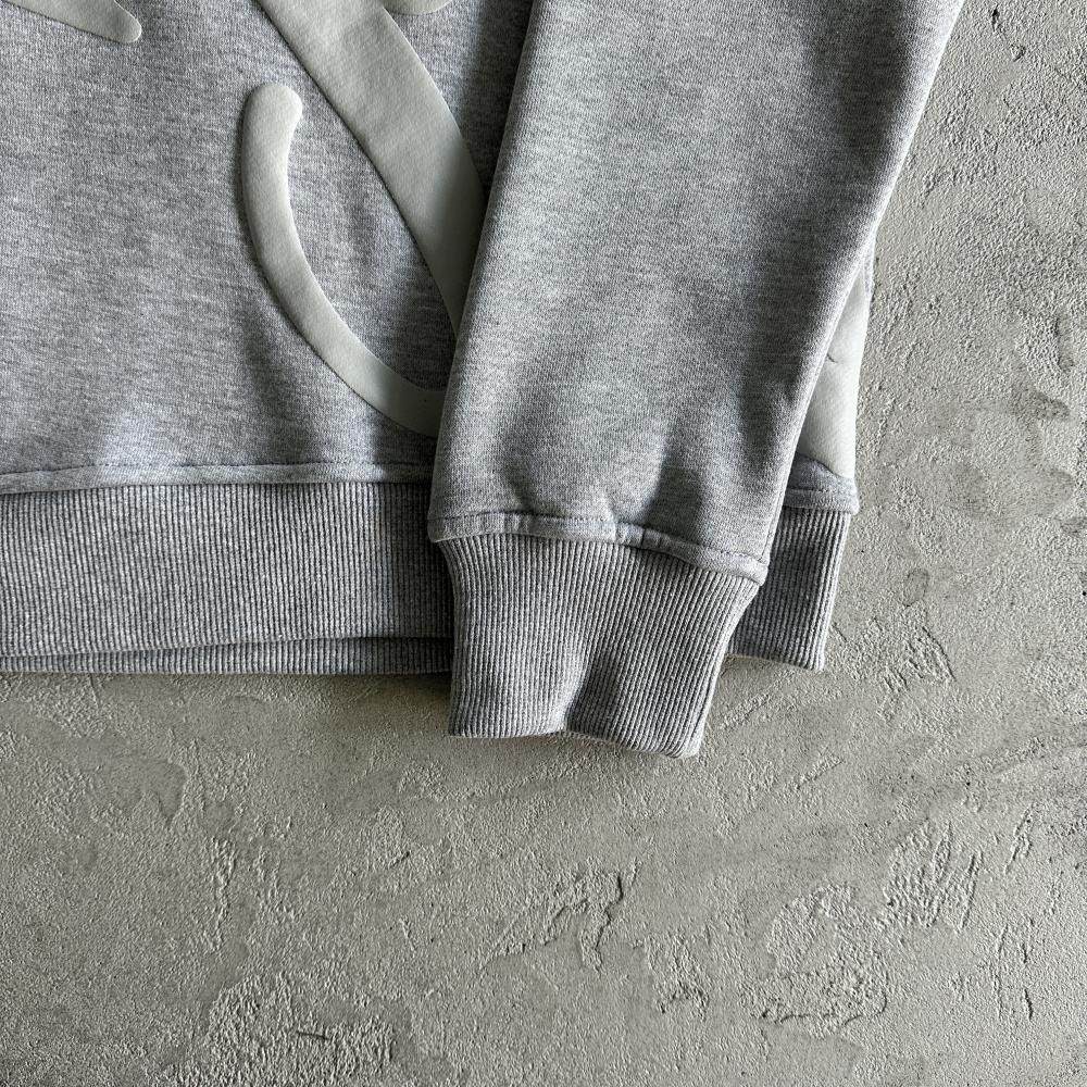 sy round neck suit-gray
