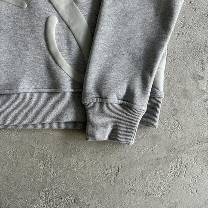 sy round neck suit-gray