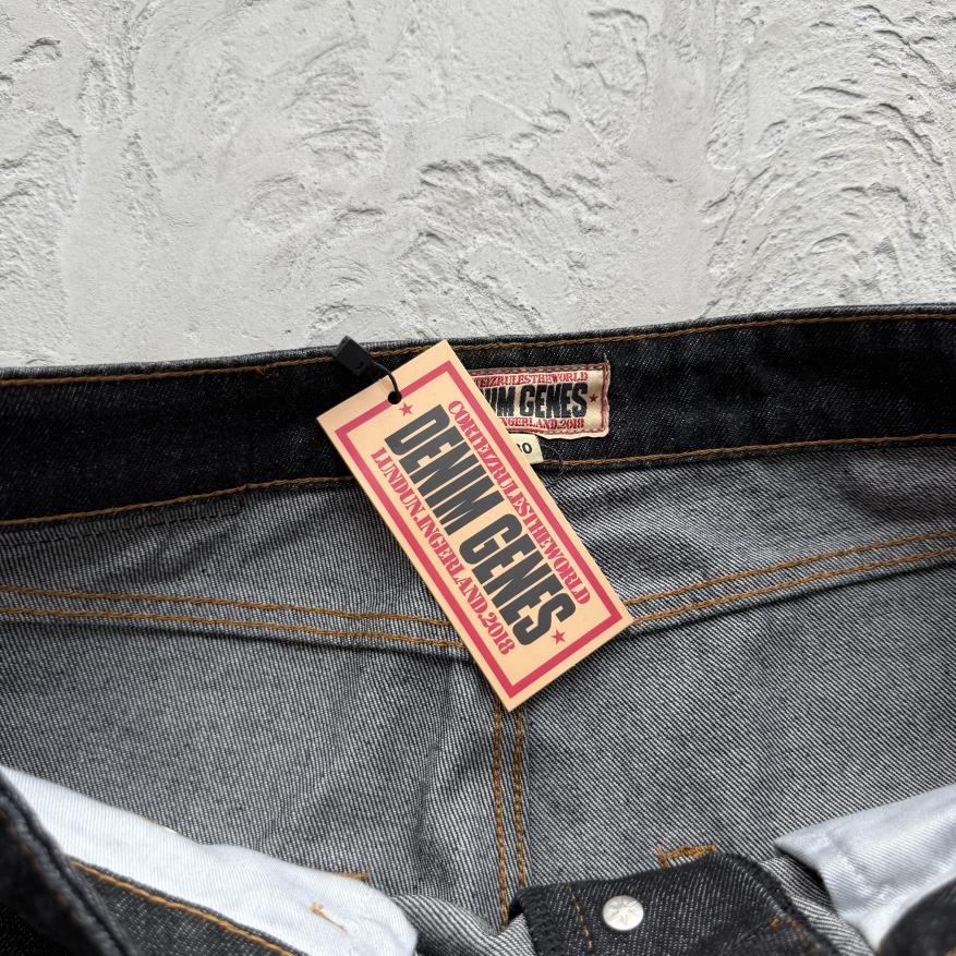 Crest Chainstitch Baggy Jeans- Washed Black