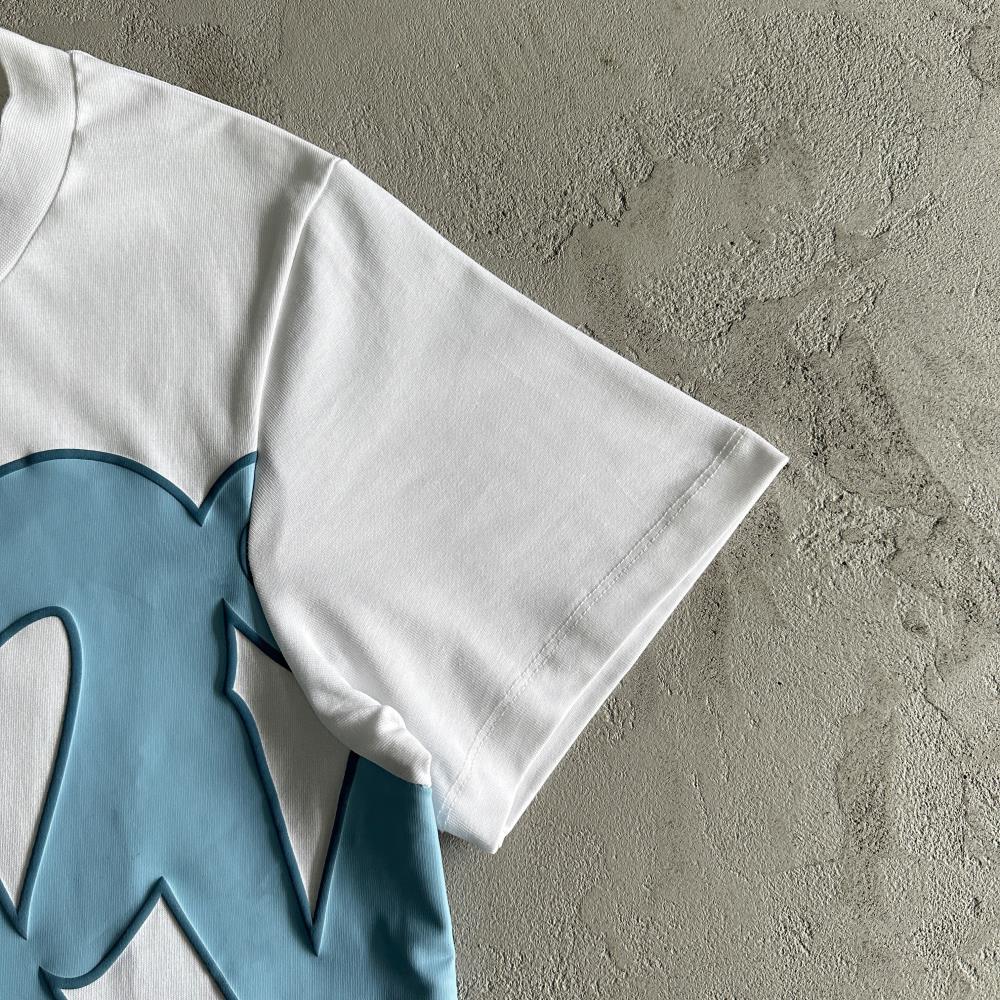 Syna Men's white and blue T-shirt set