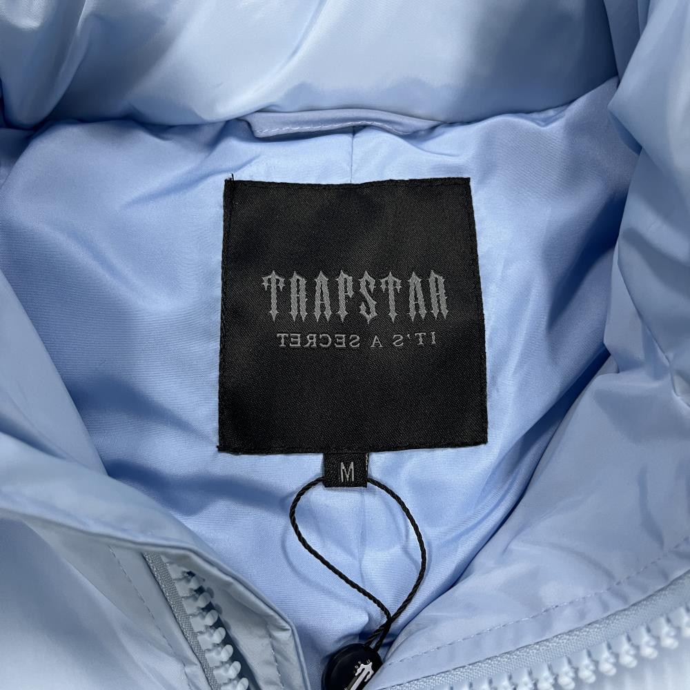ICE BLUE HYPERDRIVE DETACHABLE HOOD PUFFER JACKET
