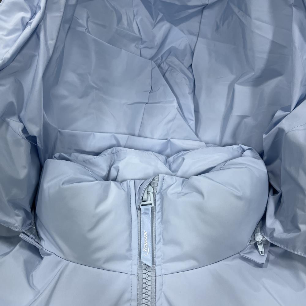 ICE BLUE HYPERDRIVE DETACHABLE HOOD PUFFER JACKET
