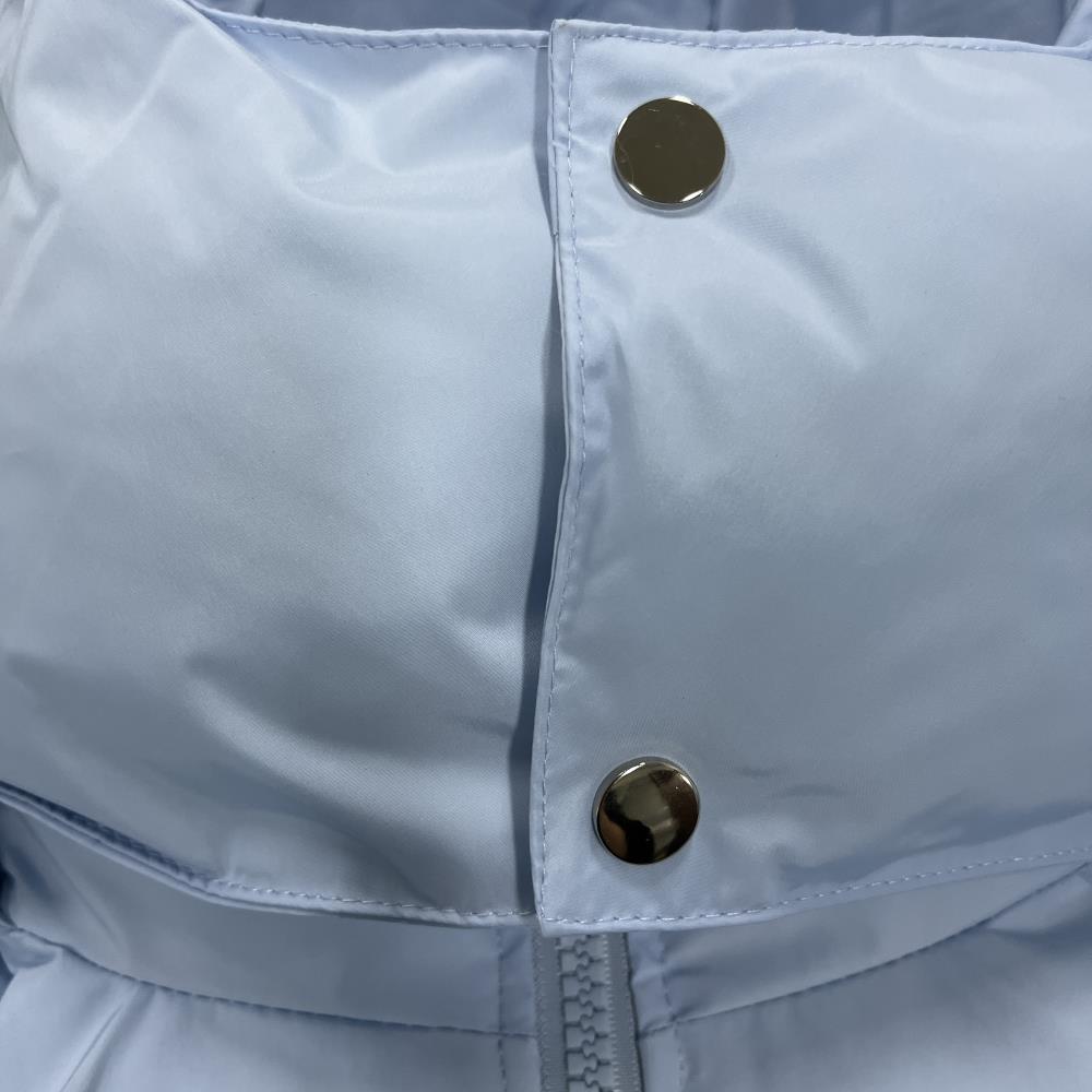 ICE BLUE HYPERDRIVE DETACHABLE HOOD PUFFER JACKET
