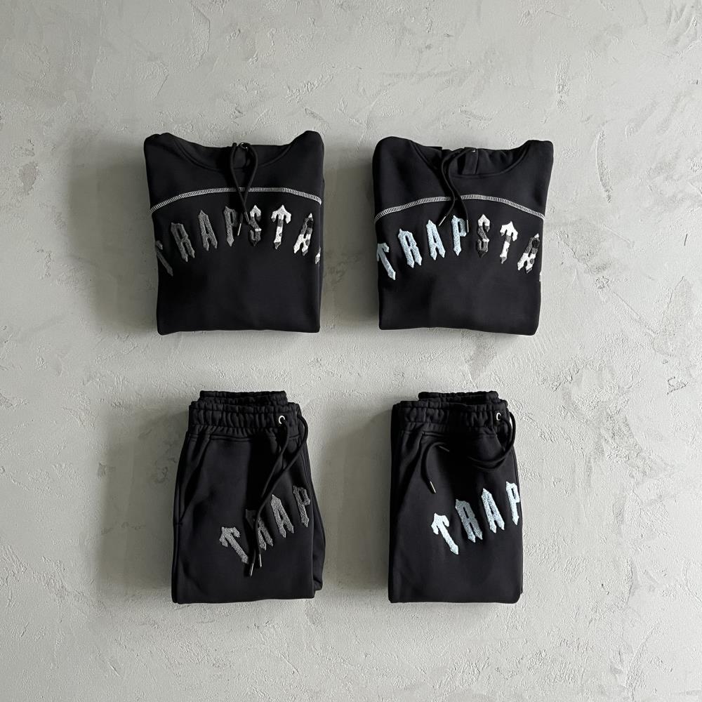 IRONGATE CHENILLE AECH HOODIE TRACKSUIT-BLACK/GREY CAMO