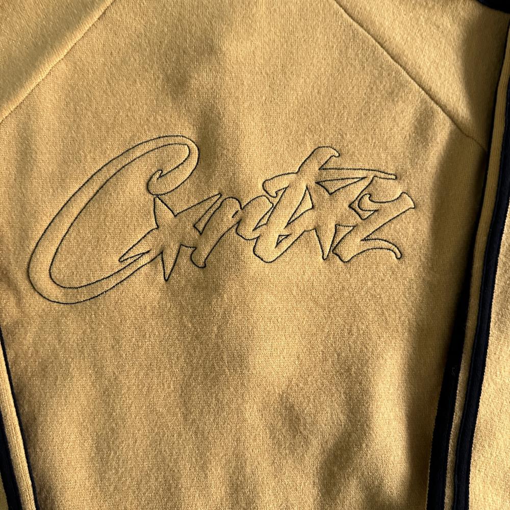 Knit zip up fleece- yellow