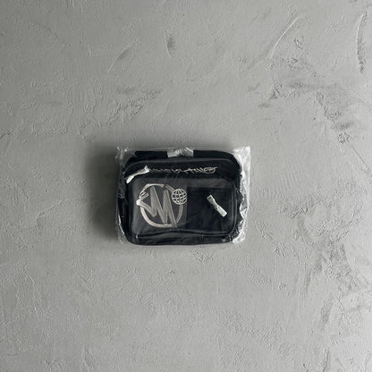 MT-gray and black color matching satchel