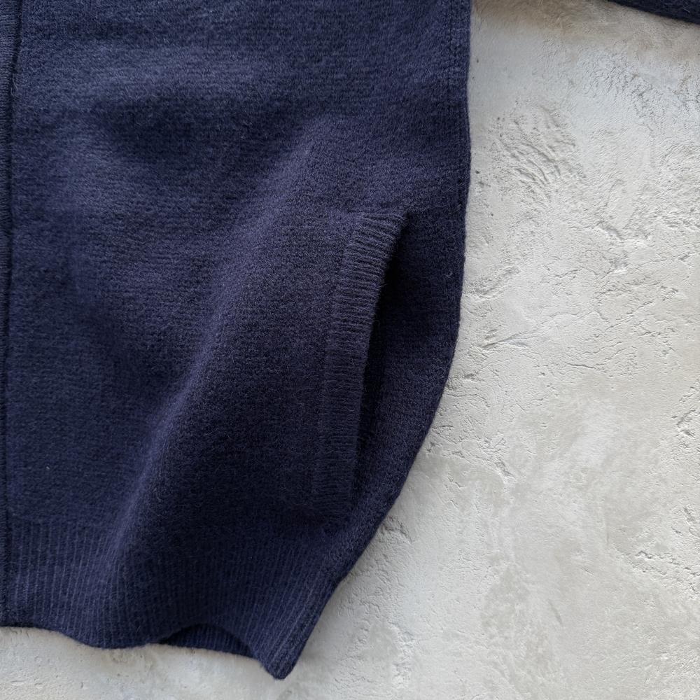 MULTI STRIPE KNIT ZIP UP [NAVY]