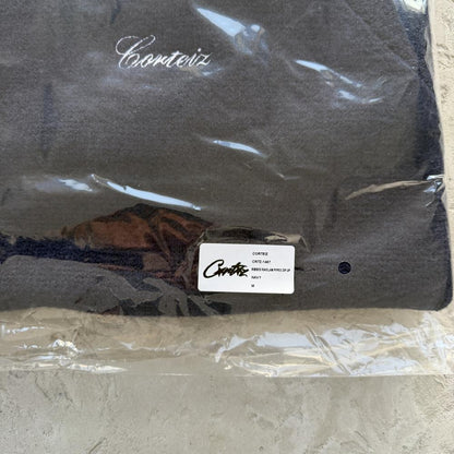 MULTI STRIPE KNIT ZIP UP [NAVY]