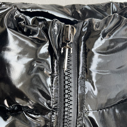 WOMEN'S DECODED HOODED PUFFER 2.0 JACKET -Shiny Black