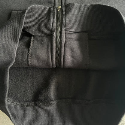 SCRIP ZIP-THOUGH HOODIE TRACKSUIT-BLACK /ZINFANDEL