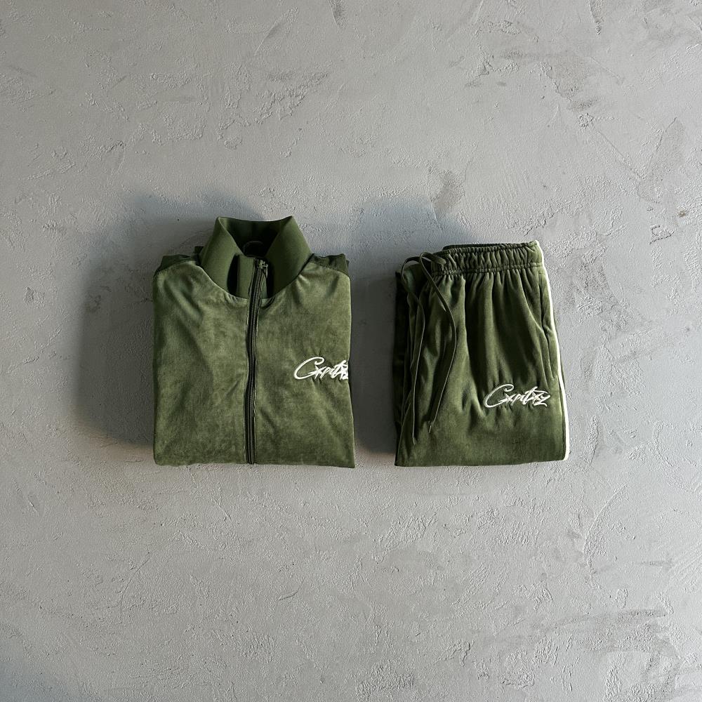 Velor track set – Green