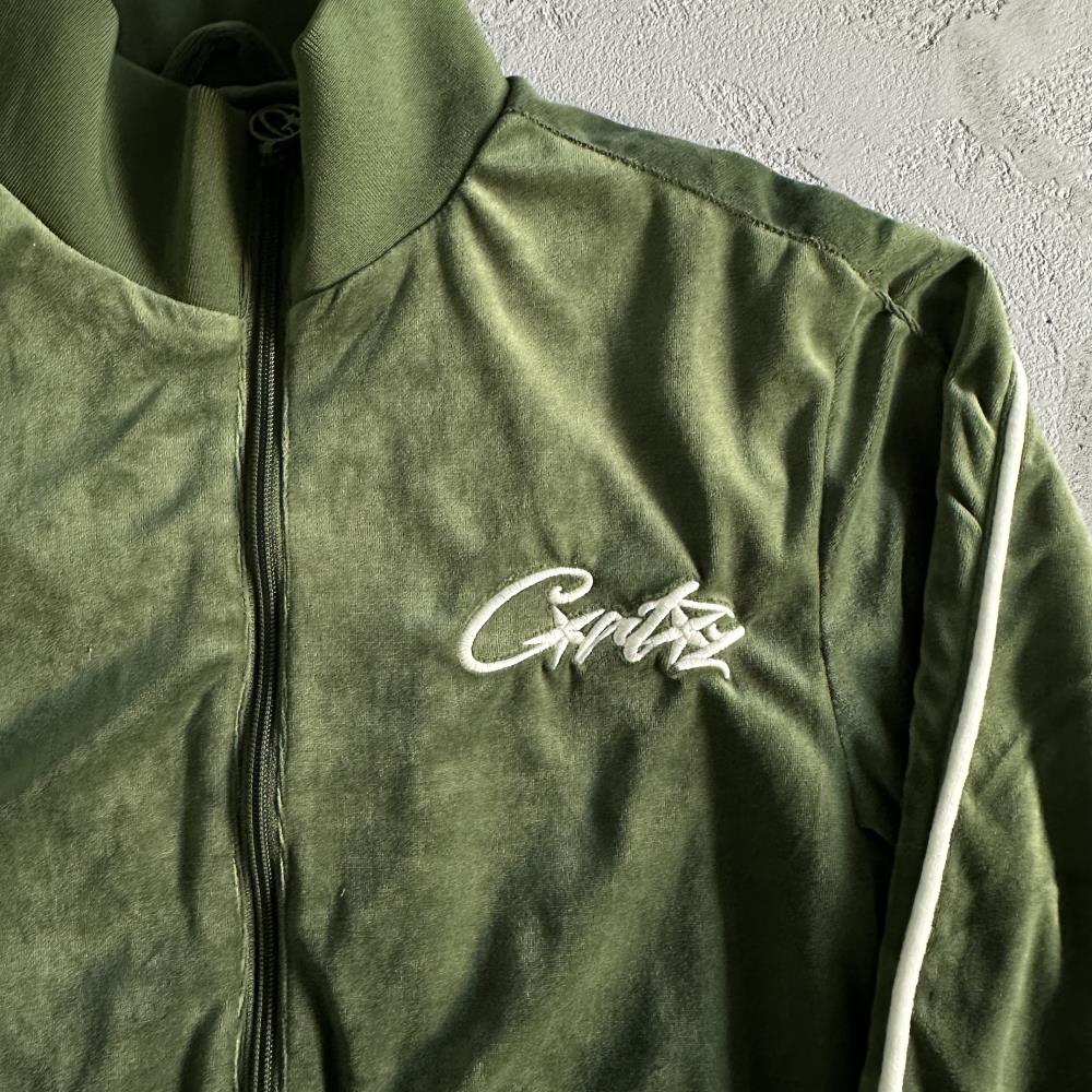 Velor track set – Green