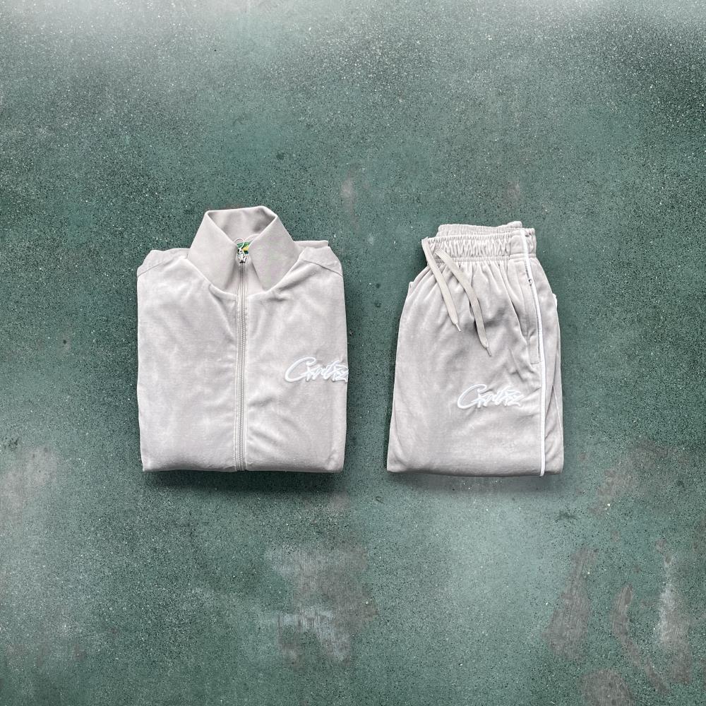 Velvet Track Set - Gray