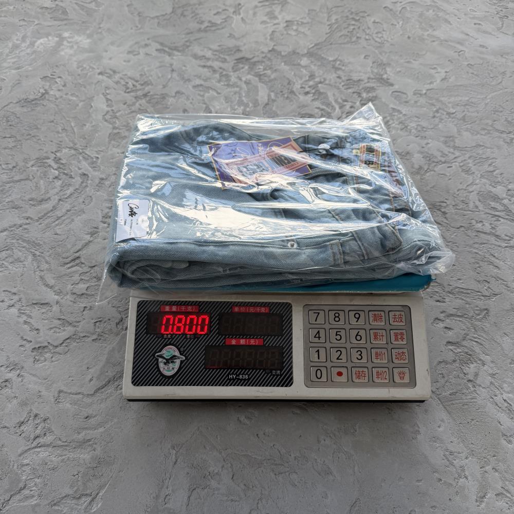 DUAL STRIPE BAGGY JEANS-blue