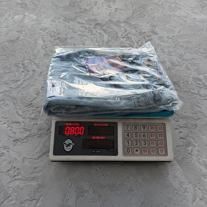 DUAL STRIPE BAGGY JEANS-blue