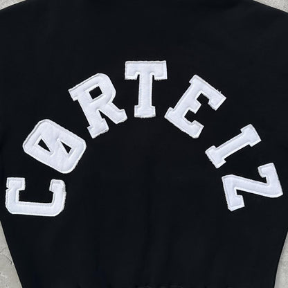 college arch open hem set-black