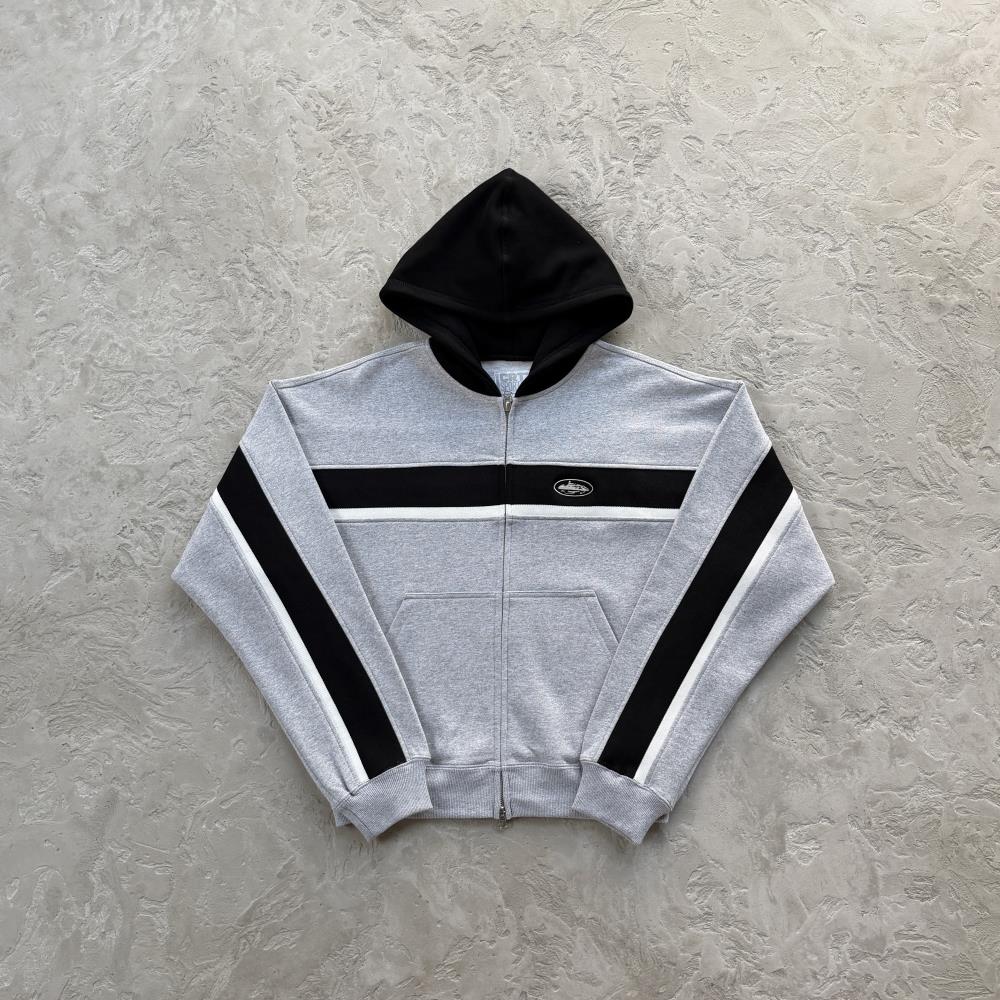 RIBBED SPORTEIZ ZIP HOODIE