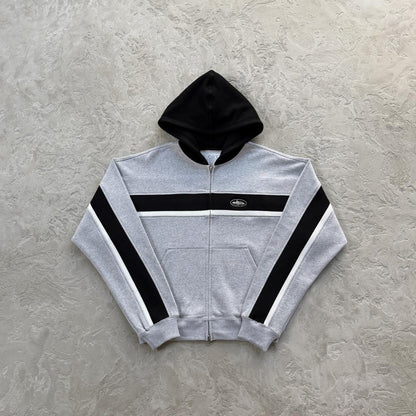 RIBBED SPORTEIZ ZIP HOODIE