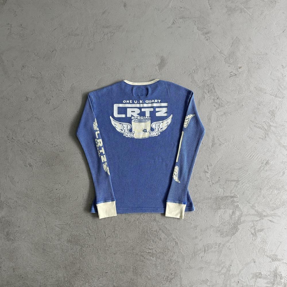 gasolina waffle washed long sleeves