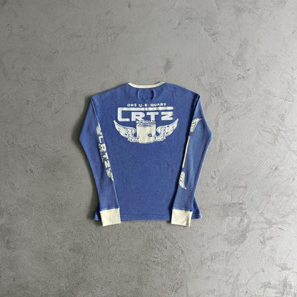 gasolina waffle washed long sleeves