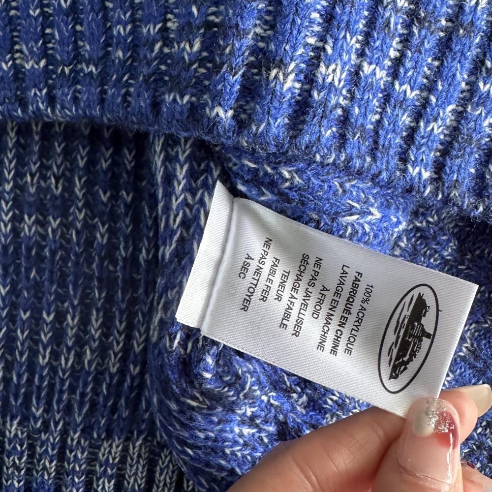mixed yarn allstarz sweater-blue