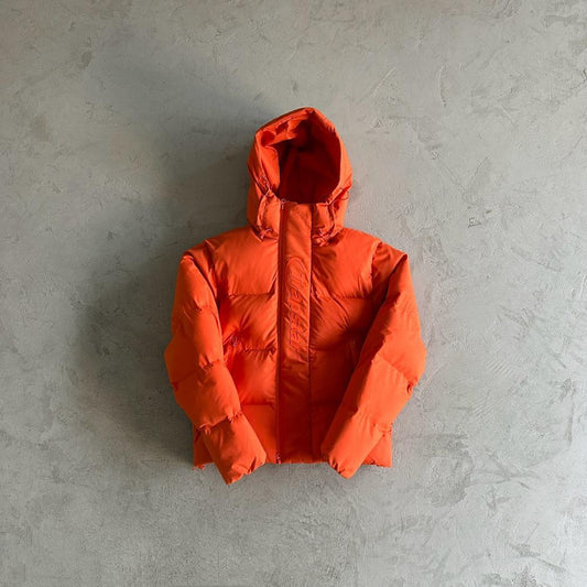 hyperdrive technical puffer jacket-orange