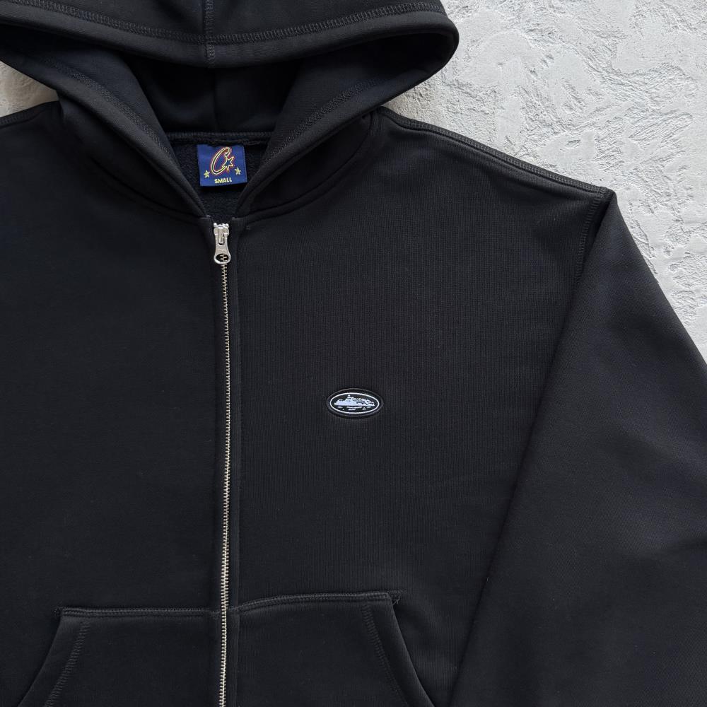MINI ISLAND ZIP HOODIE -BLACK