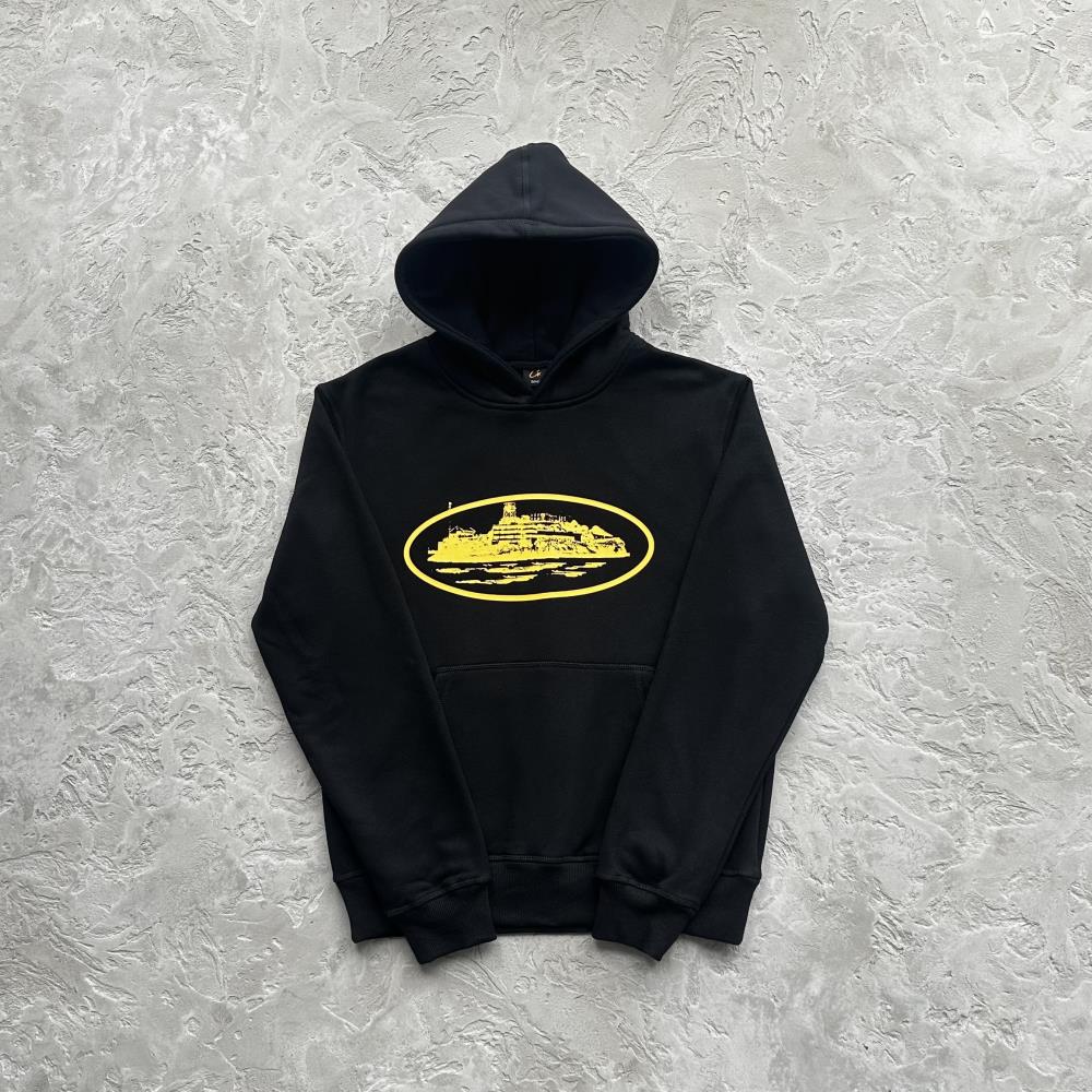 ALCATRAZ HOODIE -Black and yellow