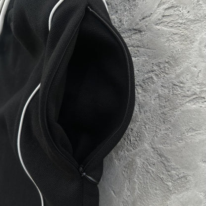island pique polo set -black