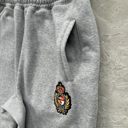 ROYALE CREST OPEN HEM SWEATPANT [HEATHER GREY]