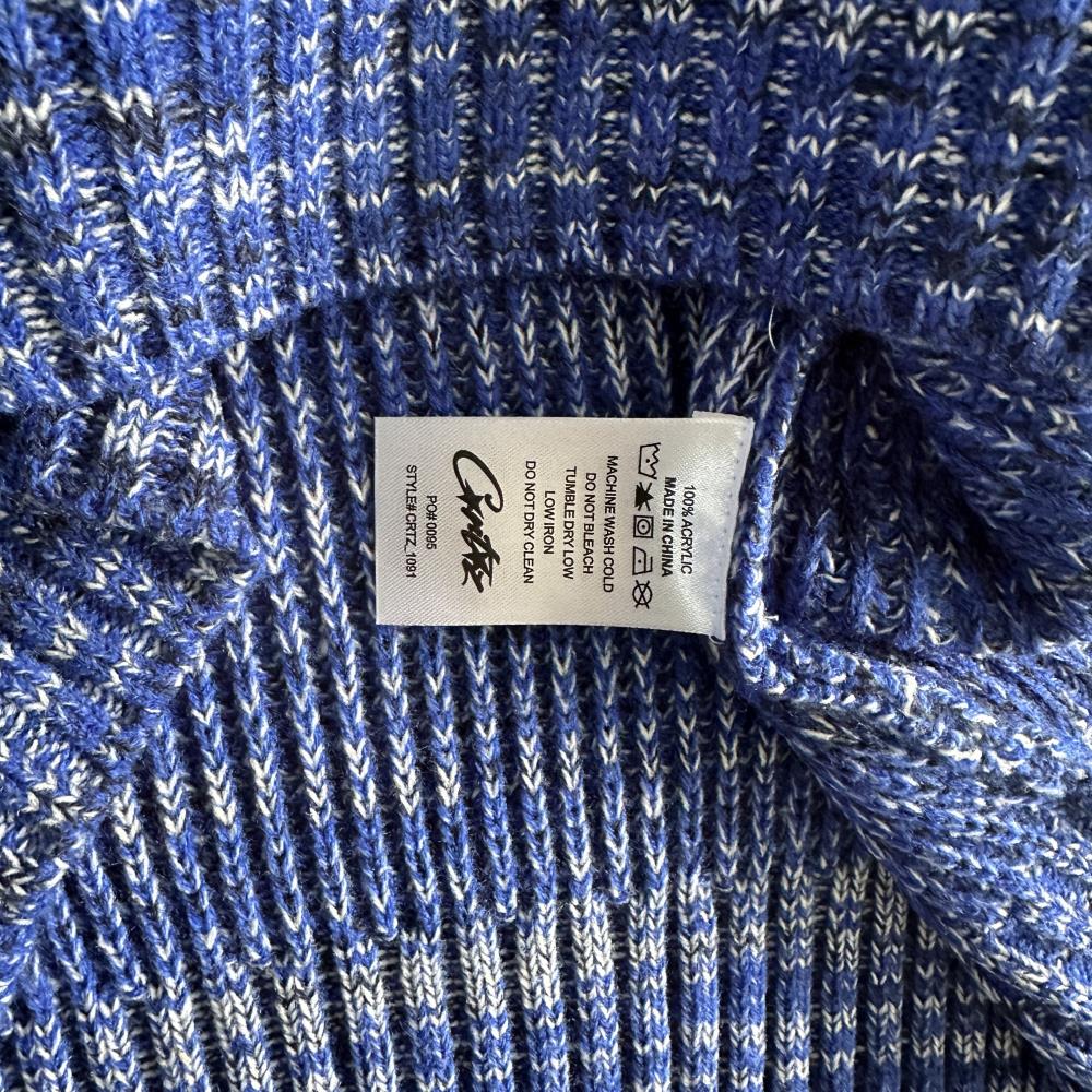 mixed yarn allstarz sweater-blue