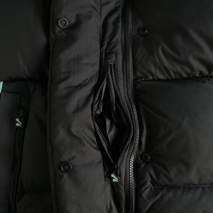 syna down jacket- Black and blue