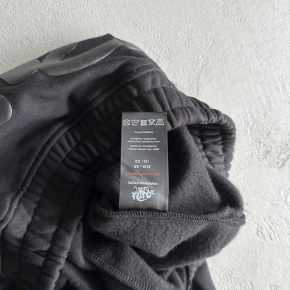 sy round neck suit-black tracksuit