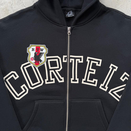 Corteiz tracksuit Arch Shield Zip set -Black