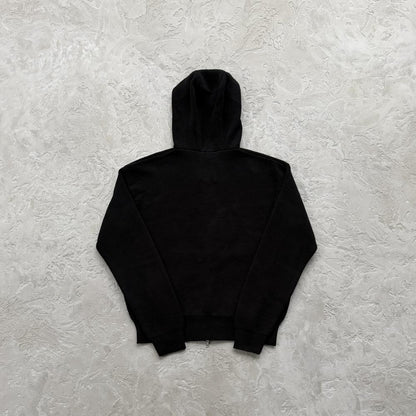 3M college knit zip hoodie-black