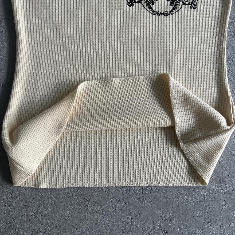 [Special Offer] Waffle Tiger Stars Long Sleeve-Beige