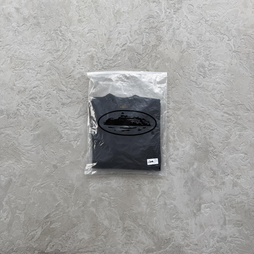 Star Raglan Waffle Thermal -Black