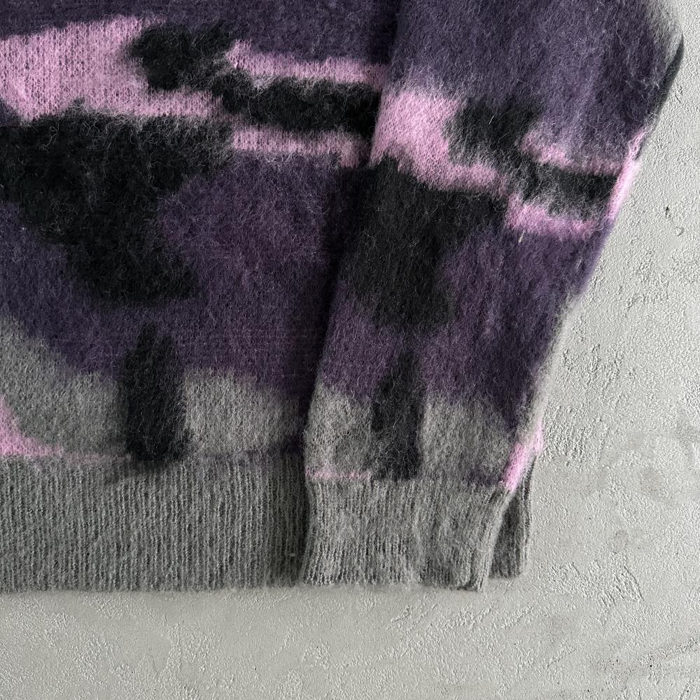 Mohair Purple Camo Knitted Jumper