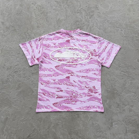 RTW Island Puff Print T-Shirt - Pink Tiger Camo