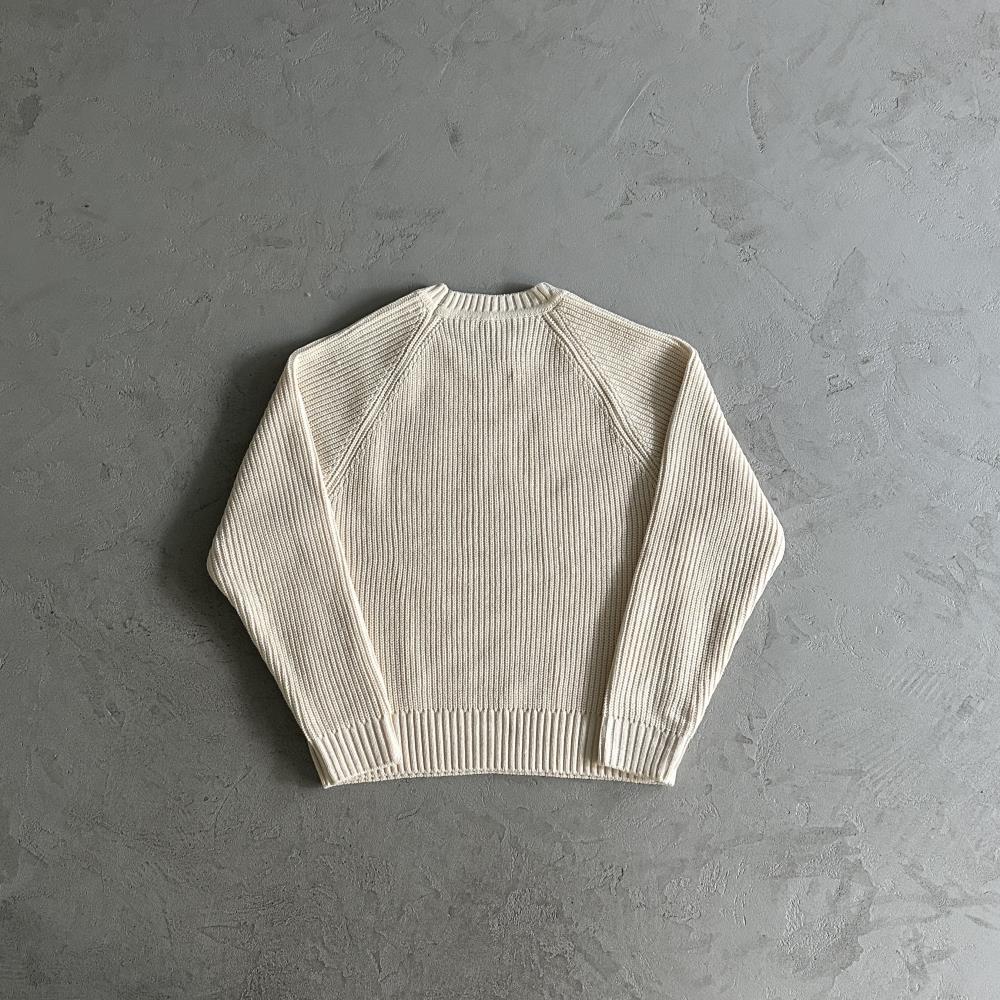 mixed yarn allstarz sweater-White